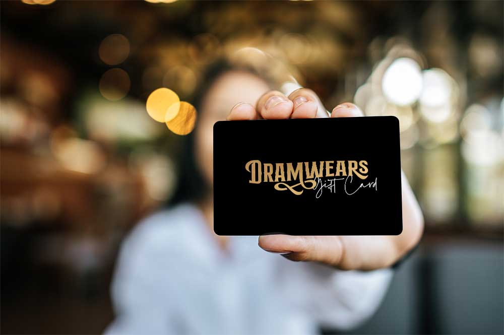 Have a Dramwears Gift Card delivered straight to their inbox.​